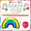 JellyArch Thank You Banner Thank You Sign Employee Appreciation Decorations Kit Thank You Teachers Banner Balloon Hanging Swirls Staff Appreciation Banner Employee Appreciation Party Supplies Decorate