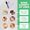 100 PCS Cosmetic Spatula, 2.5" Make Up Disposable Plastic Spatula, Facial Cream Mask Scoop, Skin Care Plastic Spoon for Mixing & Sampling