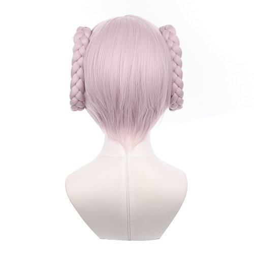 ZGNGLIZ Anime Cosplay Wigs for Game CALL OF THE NIGHT Nanakusa Nazuna Cosplay Wigs, Purple Short Bob with Double Braid Hair Wigs with Free Wig Cap
