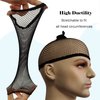 4 Pieces Bald Cap Clothing Accessories Makeup Latex Bald Wig Cap for Men Women Beige