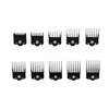 Supreme Trimmer Magnetic Guide Combs for Clippers | CMG100 Hair Clipper Guards, 10 Cutting Lengths | Black