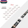 4 Pin RGB LED Strip Connectors 10mm Set, RGB LED Strip Extension Cable Wire, Solderless LED Connectors 10mm for 5050 3528 RGB LED Strip Lights