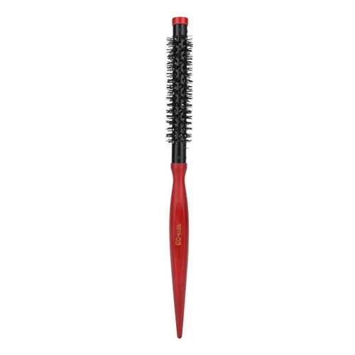 Small Round Hair Brush,Mini Ultra Thin Aluminum Tube Nylon Bristles Round Styling Hair Brush Roll Hairbrush for Thin Hair, Short Hair, Bangs, Beard, Lifting, Curling(number 3)