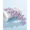 Rumtock Boho Violet Crystal Hair Comb for Women Girls Wedding Bridal Hair Piece Handmade Jewelry Banquet Prom (Violet)