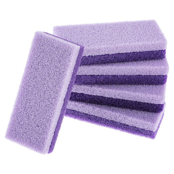 JJUNW 5 PCS Foot Pumice Stone, Foot Pumice Stone for Feet Callus Remover, Pedicure Tools for Feet, Foot Exfoliator and Foot Scrubber Dead Scrubber for Feet and Heels Callus and Dead Skins (Purple)
