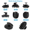 QiaKeoo Silicone Scalp Massager Shampoo Brush, Ergonomic Head Scalp Scrubber for Dandruff Removal, Hair Growth, Wet Dry Hair Care, Gentle Exfoliation and Deep Washing for Men Women