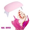 Nail Dryer Lamp Mini, 6W LED UV Portable Nail Dryer Curing Lamp Light for Gel Based Polish USB Power with 45s/60s Timer Setting