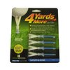 Greenkeepers 4 More Yards Golf Tees (4pk, 3 1/4" Blue) New