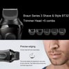 Electric Hair Trimmer Head Compatible, 5pcs Guide Comb for Braun Series 3, BT32 Razor Head Replacement Razor Blade, Hair Clipper Cutting Guides/Combs