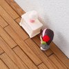 LUOZZY 80 Pcs Dollhouse Flooring Miniature Dollhouse Wood Flooring Mini House Flooring Dollhouse Floor Tiles