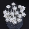 yueton 40pcs Wedding Bridal Pearl Flower Crystal Hair Pins Clips Women Headwear Hair Accessories