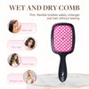 GOO GOO Wet and Dry Vented Detangling Hair Brush, Anti-static and Gentle Scalp Massage for All Hair Types, Black Pink