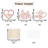 Happy Mother's Day Centerpiece Sticks,Best Mom/Love You Mom Decorations,We Love Mom Theme Mom's Day Birthday Party Supplies for Women 12 pcs Rose Gold