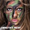 CCbeauty Black Camo Face Paint - Sports Eye Black Stick, Oil Camouflage Hunting Softball,Football,Baseball Accessories,Sweat Resistant Safe Army Militarty Makeup for Halloween Costume,Cosplay