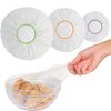 Kitchen Strong 100 Reusable Food Covers - Plastic Bowl Covers Elastic Reusable - Food Cover, Bowl Covers, Reusable Bowl Covers for Bread Proofing, Plate Covers for Food - Stretchable Wraps in 3 Size…