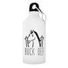Horse Related Gifts Buck Off Funny Horse Gifts Horse Themed Gifts for Women Horse Gifts for Men Horse Water Bottle Gift 2-Pack Aluminum Water Bottles with Cap & Sport Top White