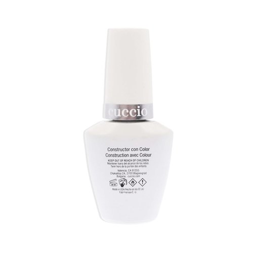 Cuccio Pro Brush-On Colour Builder Soak-Off Gel - Calcium Enriched - Easy Brush-On - Perfect Light Color - Reinforce, Build, Shape And Extend The Natural Nail - Naked Pink - 0.43 oz Nail Polish