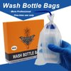 Gakonp 250pcs Wash Bottle Covers - Disposable Wash Bottle Bags Plastic Bottle Bags Squeeze Bottle Bags for Wash Bottle Sleeves