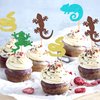 Ercadio 28 Pack Animal Cupcake Toppers Snake Cupcake Picks Frog Chameleon Gecko Cupcake Kids Birthday Cupcake Decorations for Baby Shower Birthday Animal Theme Party Cake Decor Supplies