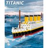 Jqmeg Titanic Micro Mini Building Blocks Set, 1860pcs 3D Titanic Model Building Set Blocks, DIY Bricks Toys Gift for Adults and Kids (1860 pcs)