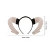 Homoyoyo Sheep Horn Headband Cosplay Hair Accessories Costumes Hair Clips Cosplay Outfits Gothic Antelope Horn Headband Headdress for Party Performance Hair Hoop Flash Trumpet Big Horn Goat