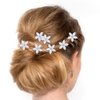 Yantu 10 Pcs Flower Hair Pins for Women Girls Crystal Hair Spirals Pins Twister Coil Clip Accessories