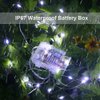 GDEALER 2 Pack Fairy Lights Christmas Decor 20 Ft 60 Led Battery Operated Christmas Lights with Remote Waterproof Twinkle Lights 8 Modes Fairy String Lights for Party Bedroom Wedding Decorations-White