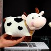 SMY LINUUE Cow Stuffed Animal Cute Soft Plush Cow Toy for Children's Birthday Gift 10.5 inch Cow Plush Toy