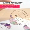 90% Clear Sticker Paper for Inkjet Printer (20 Sheets) - Transparent Glossy 8.5 x 11 - Printable Vinyl - Clear Sticker Paper - Clear Vinyl Sticker Paper - Clear Sticker Printer Paper