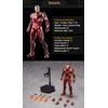 BANOBI 7 Inch Ironman MK46 Action Figure (1/10 Scale) with Lots of Accessories,Exquisite Painting Collectible Toy