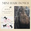 YAEISM 30PCS Bow Hair Clips 3 Colors Satin Mini Bowknot Hair Bows Kawaii Bow Claw Clip Barrettes Ribbon Hairpins for Women Girls