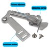 YEQIN Multifucntional Seam Guide with 2 Pcs Screws, Hemmer Guide, Hem Guide for Industrial Lockstich or Walking Foot Sewing Machine, Sewing Machine Accessories