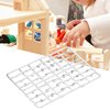 Doll House Letters Numbers, 1/12 Miniature Front Door Furniture Numbers Door Accessory(Silver)