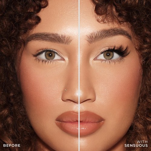 Lilly Lashes Sheer Band, False Eyelashes w/Invisible Band Lashes, Mink Lashes + Volume, 3D Faux Mink Eyelashes, Clear Band Lashes, Reusable Eyelashes 20x, Lash Glue not Included, 15mm (Sensuous)