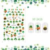 St. Patrick's Day Nail Art Stickers Decals Green Lucky Clover 3D Self-Adhesive Exquisite St. Patrick's Day Nail Decals Nail Art Supplies Women Nail Decorations 6 Sheets