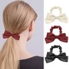 9 Pcs Bow Elastic Hair Ties Bowknot Ponytail Holder Hair Scrunchies Cute Bridal Bow Hair Bands Hair Ropes Hair Styling Accessories for Thick Thin Women Girls