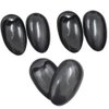 3Pairs Black Plastic Ear Protector Caps Water-proof Hairdressing Ear Covers Hair Dye Earmuffs Ear Caps Professional Salon Hair Coloring Tools DIY Accessories for Bathing Shower SPA