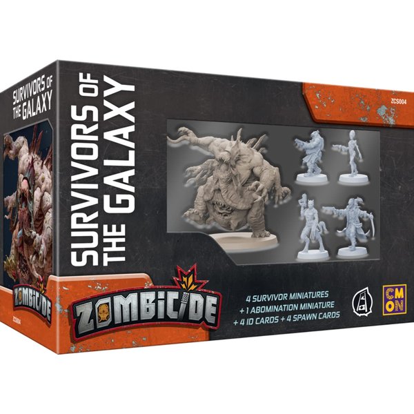 CMON Zombicide Invader Survivors of The Galaxy Box Set - Unite Alien Races to Face The Xenos Threat! Cooperative Strategy Game with Tabletop Miniatures, Ages 14+, 1-6 Players, 1 Hour Playtime, Made