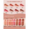INTO YOU Lip Gloss Coco Liquid Moisturizing Lipstick Long Lasting Lip Stick Lip Stain Makeup Glitter Shine Non-sticky Lipstick for Women (CC04)