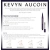 Kevyn Aucoin True Feather Brow Marker Gel Duo, Dark Brunette: Dual-ended. Shapes, defines + sets brows for full, natural finish. Precise makeup brush tip. Invisible gel formula creates flexible hold.