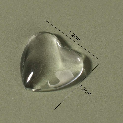 esowemsn 100pcs Mini Heart-shaped Clear Glass Nail Polish Color Card Nail Art Color Display Tips Colorful Nail Polish Nail Art DIY Manicure Tool Accessories