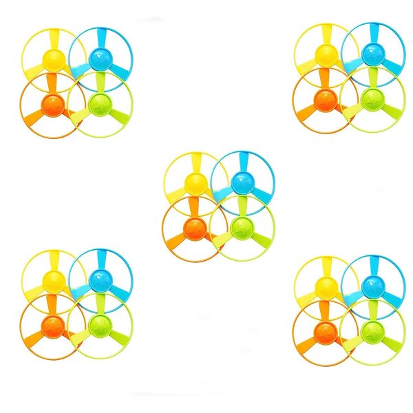 Svemei Cat Fetch Toy, Interactive Flying Cat Toy with 20 Flying Propellers, Dog Cat Kitten Tracks Toy for Training Hunting Chasing(only Flying Propellers)