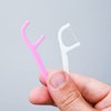 EcoQuality Dental Floss Picks Multicolored High Toughness Toothpick Sticks Perfect for Home, Family, Hotel, Travel and Everyday Use Brushpicks (30)