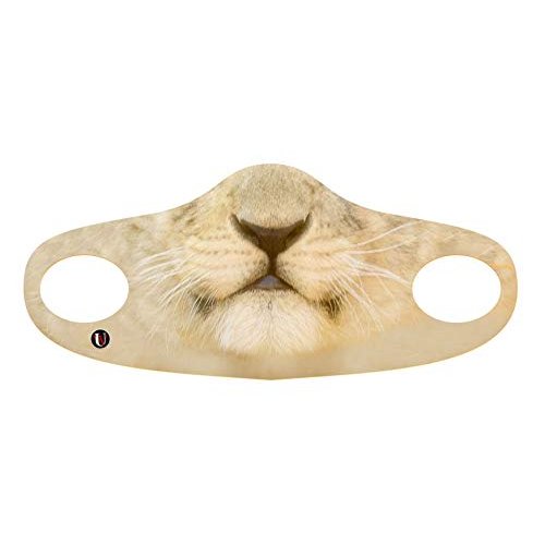 Underwraps Children's Reusable Face Cover with 1/8th Inch Foam - Lion Mask Design