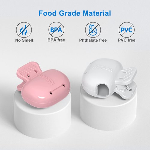 Mspan Toothbrush Head Cover Cap: Tooth Brush Travel Case Protector Plastic Clip Compatible with Manual & Electric Toothbrush for Adults Kids - 2 Packs