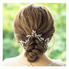 Yokawe Bridal Wedding Hair Pins Gold Rhinestone Bride Hairpin Crystal Hair Accessories for Women and Girls (Pack of 3)