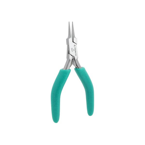 Excelta Small Needle Nose Pliers, Soft-Cushioned Grip, Easy-to-Use, Stainless Steel, Perfect for Detailed Work with Secure Hold & Gentle Spring Mechanism, 4.75" (118.75mm), Intermediate