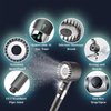 Ion Drops Shower Head with 4 Replacement Cartridges & Stainless Steel Hose, Reusable, Iondrops Filtered Showerhead with Handheld for Hard Water