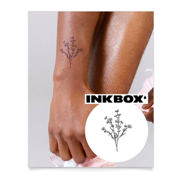 Inkbox Temporary Tattoos, Semi-Permanent Tattoo, One Premium Easy Long Lasting, Water-Resistant Temp Tattoo with For Now Ink - Lasts 1-2 Weeks, High Spirits, 3 x 3 in