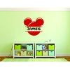 Face Personalized Custom Name Wall Decals Wall Design Stickers Vinyl Removable Children Kids Rooms Girls Boys Baby Nursery Cartoon Size 14x14 inch